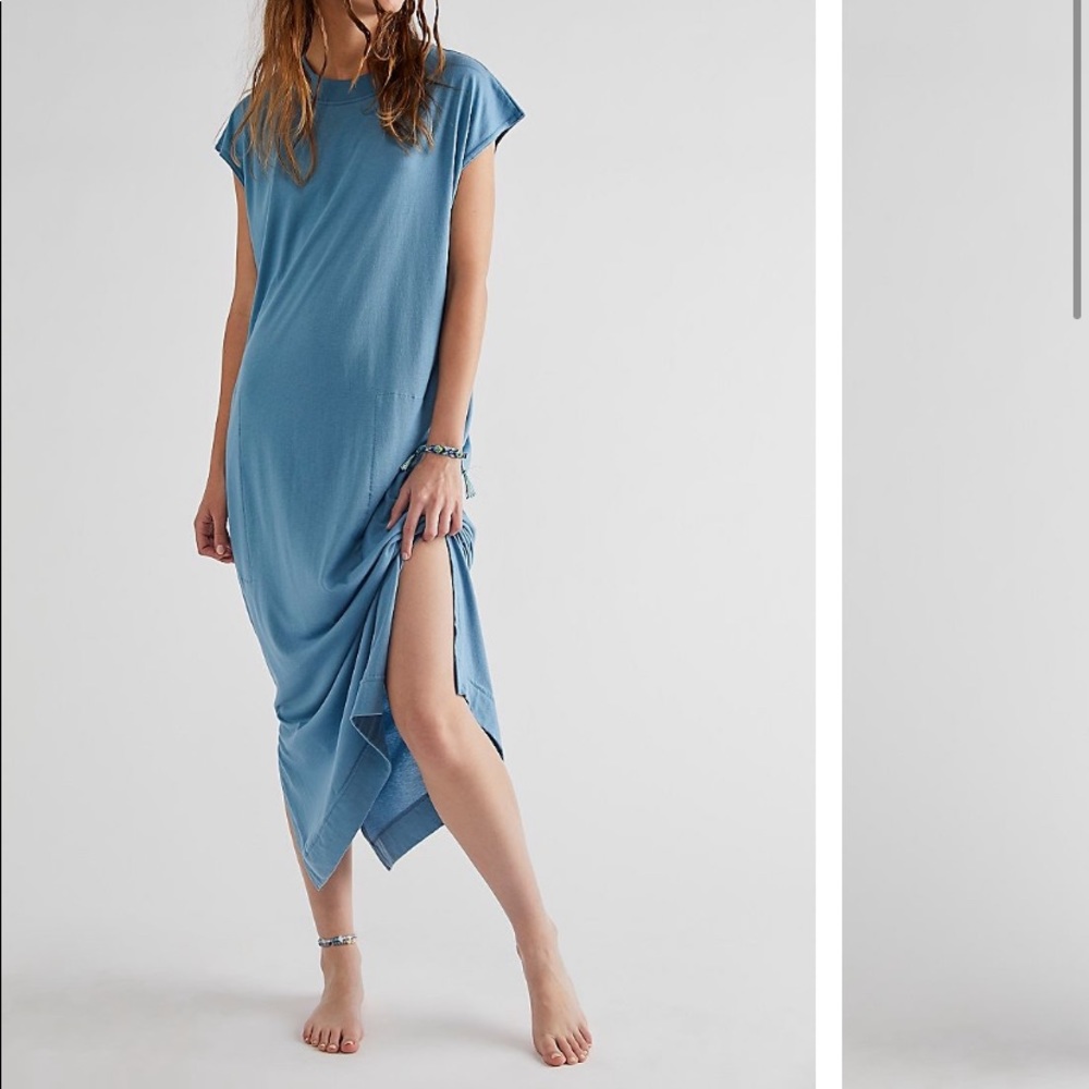 Free People MIDI-Maxi Lightweight Cotton Dress XS